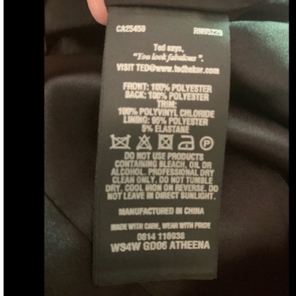 Ted Baker Atheena Magic Mystery Woods Dress size 1 nwot - Picture 7 of 7